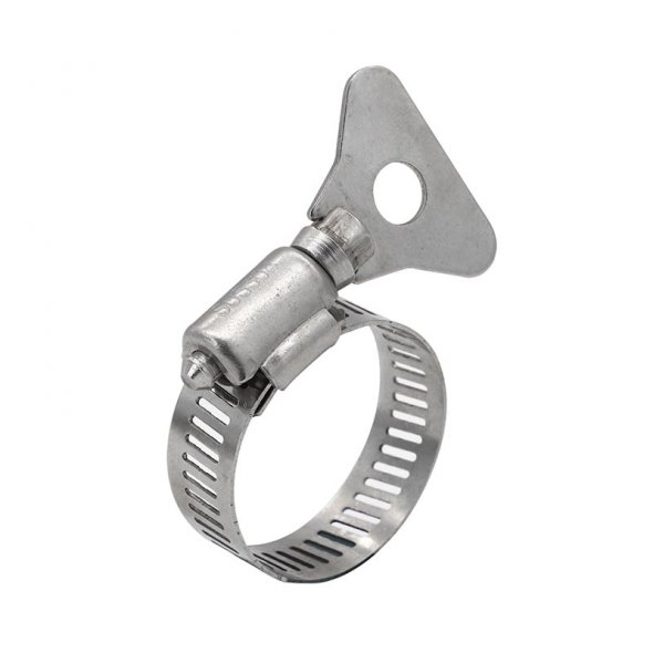 American type hose clamp with steel handle