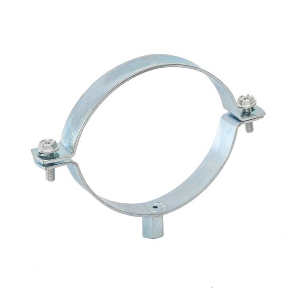 Pipe clamp without rubber,M8+10 nut,zinc plated
