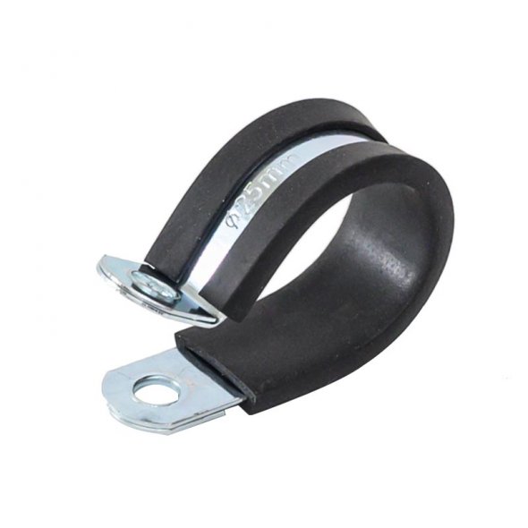 R type rubber clamp,steel zinc plated