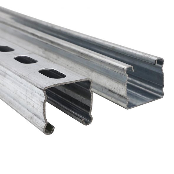 41x41x1.5mm plain strut channel with reinforcing ribs