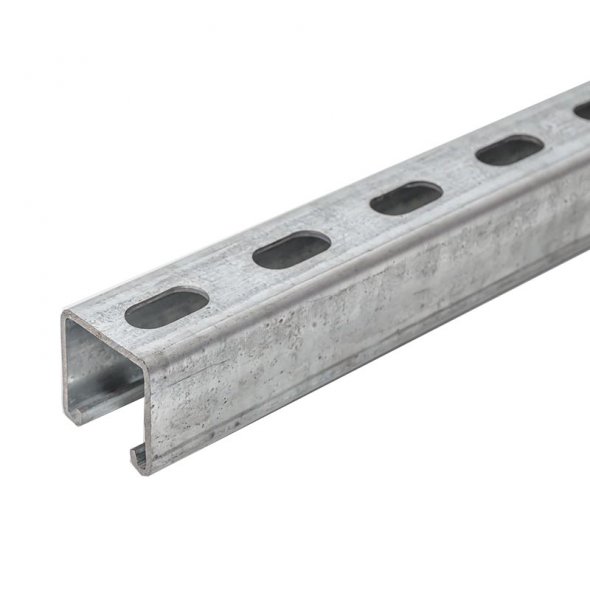41x41x2.0mm slotted strut channel